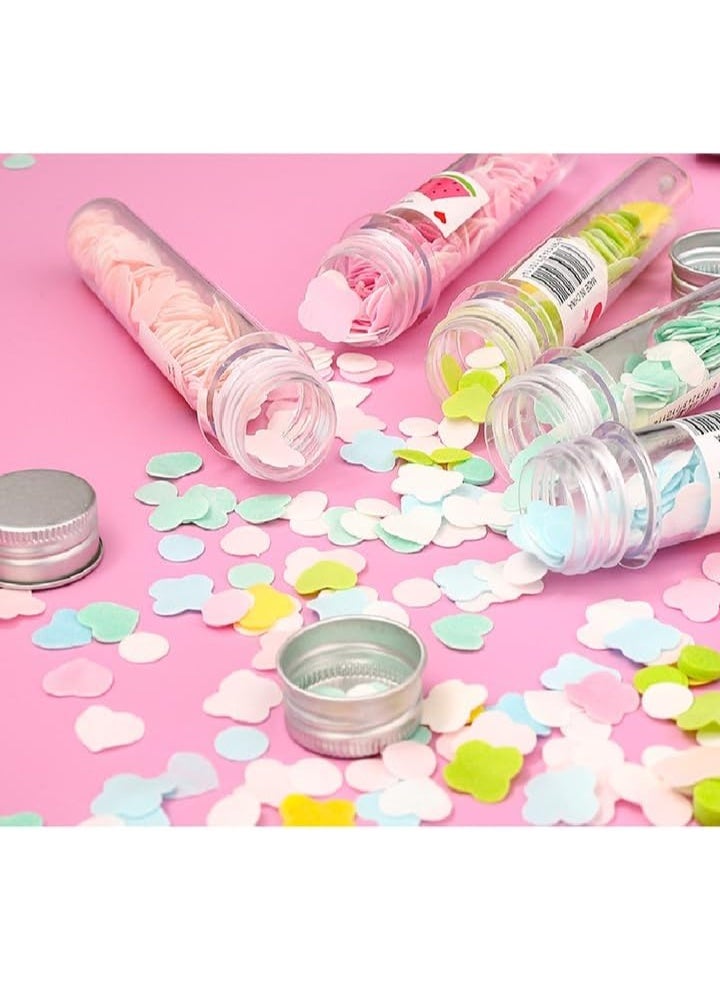 Portable rose-shaped paper strips in a plastic tube for daily handwashing, travel, school, gym, and camping. Small, lightweight, and easy to carry. 2-pack. - Image 2